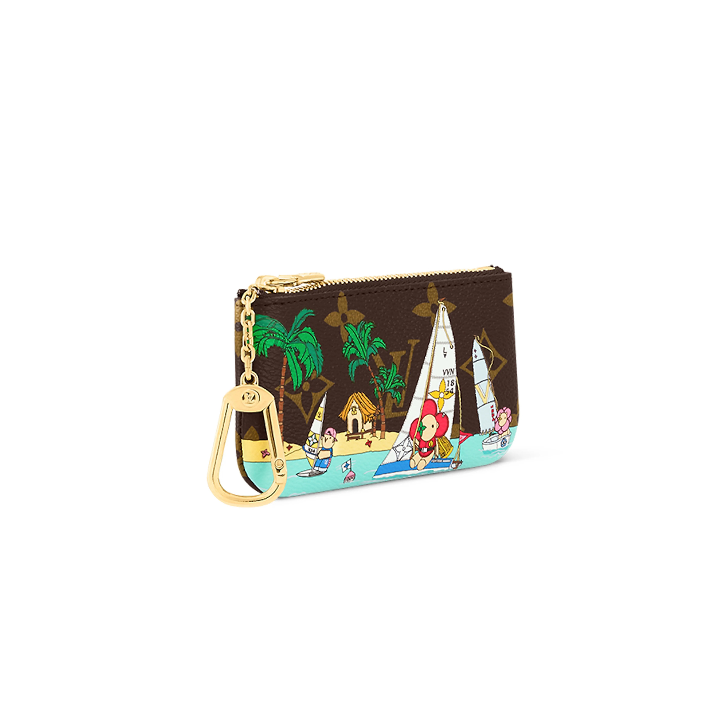 LOUIS VUITTON KEY POUCH COATED CANVAS M82615 (12*7cm) 